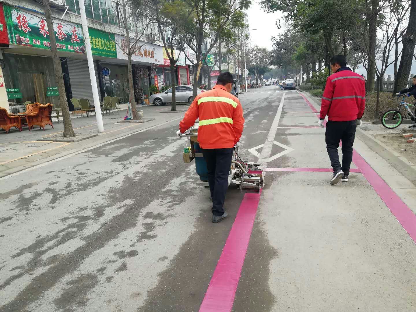 车位划线 车位划线